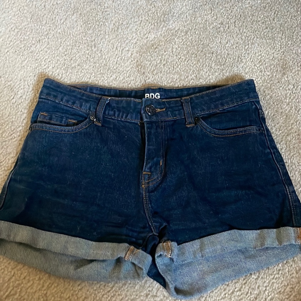 Bdg dark denim shorts